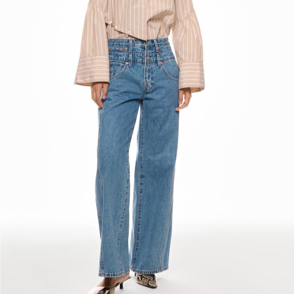 PISTOLA Caleb High Rise Relaxed Stacked Waist Jeans